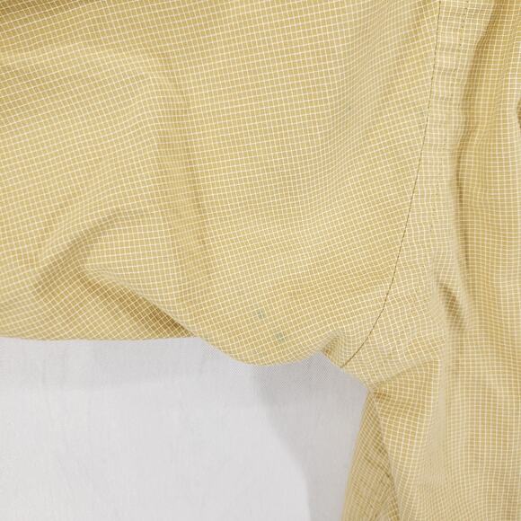 Vintage Chaps Ralph Lauren Dress Shirt Mens Extra Large Tan Check Button Up Top - Picture 9 of 11